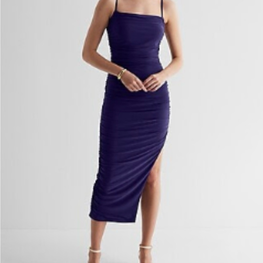 Express Deep Purple Bodycon Dress